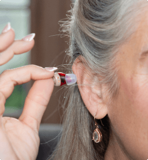 amplihear - step2 insert comfortably product use